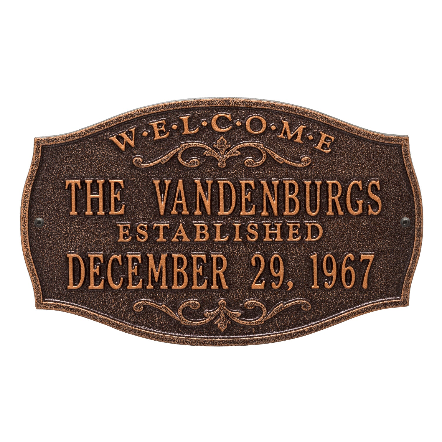 Brookfield Welcome Anniversary Personalized Plaque