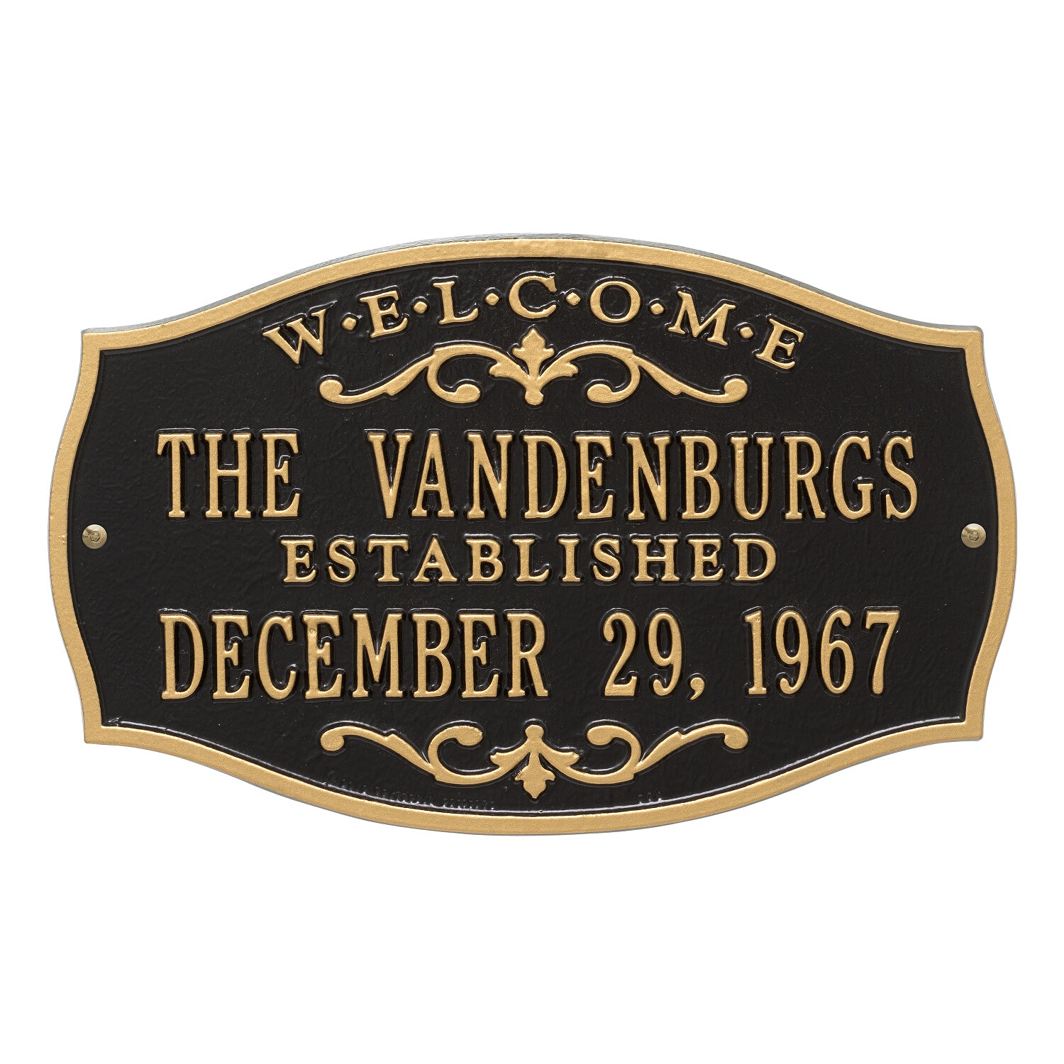 Brookfield Welcome Anniversary Personalized Plaque