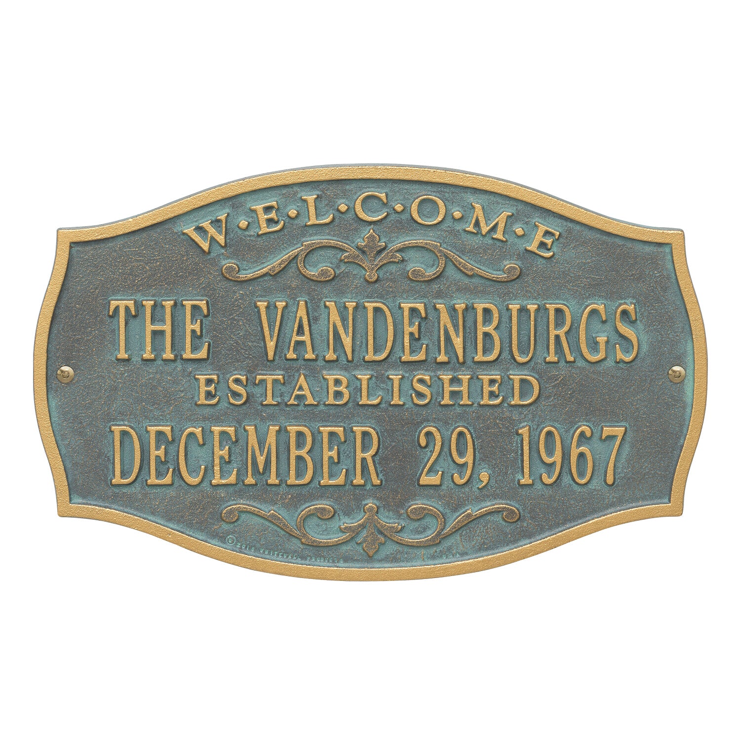 Brookfield Welcome Anniversary Personalized Plaque