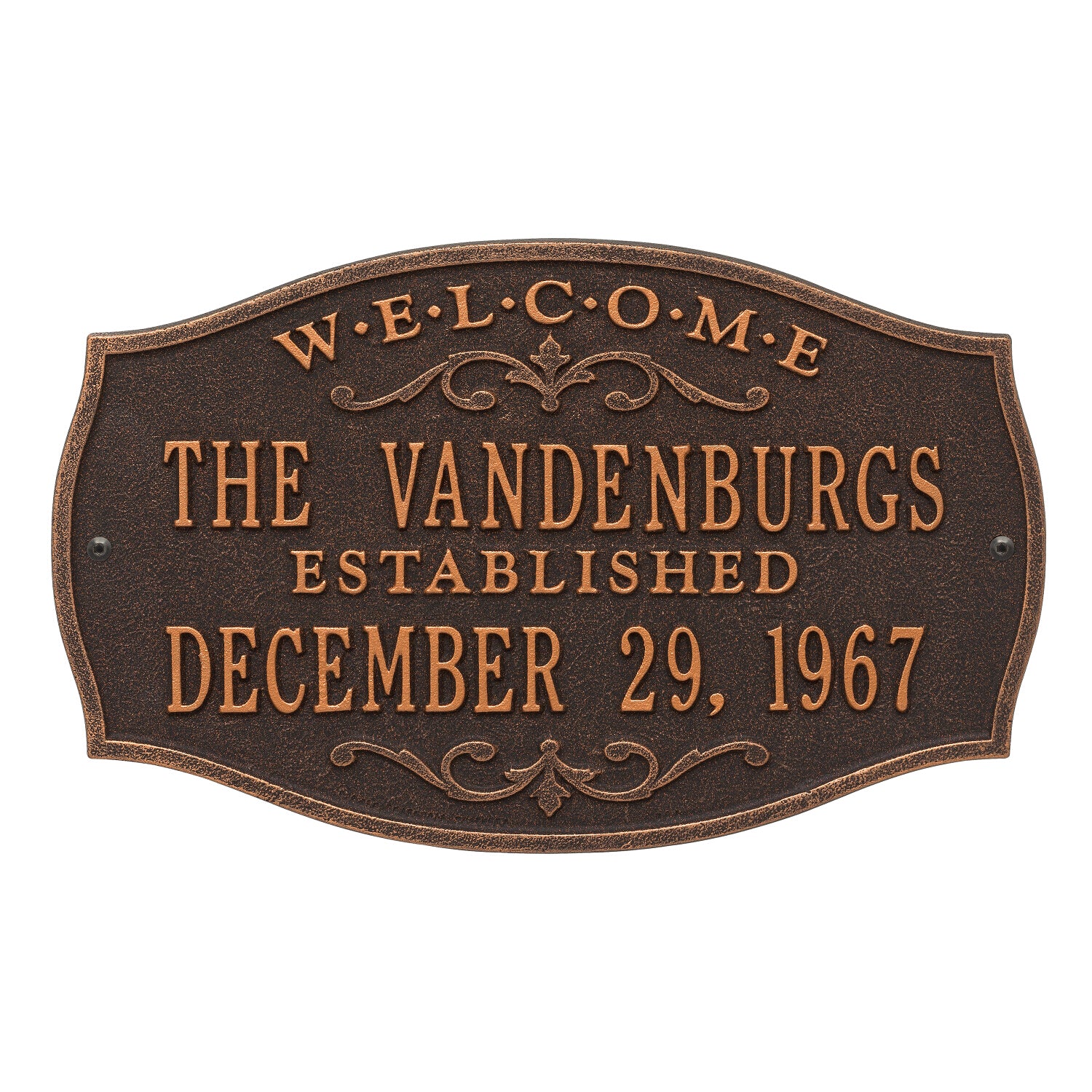 Brookfield Welcome Anniversary Personalized Plaque