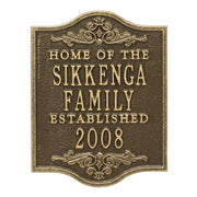 Buena Vista Anniversary Wedding Personalized Plaque