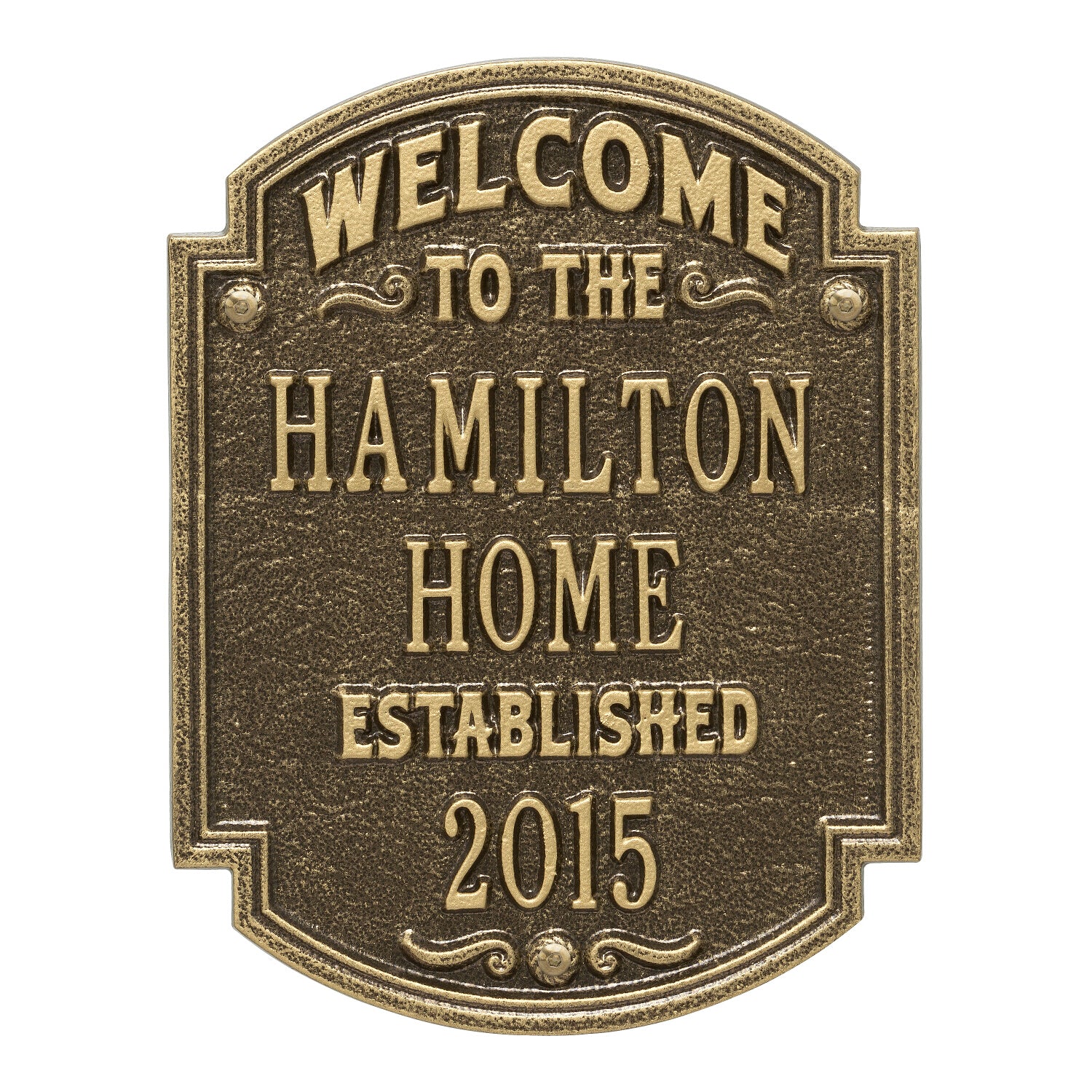 Heritage Welcome Anniversary Personalized Plaque