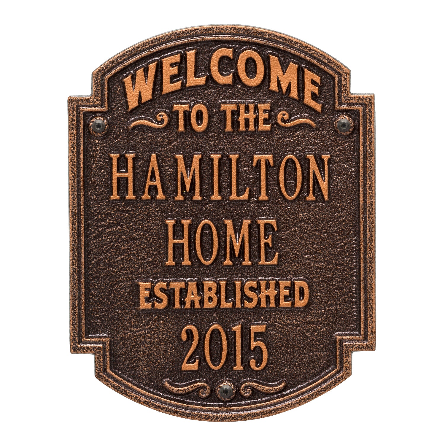 Heritage Welcome Anniversary Personalized Plaque