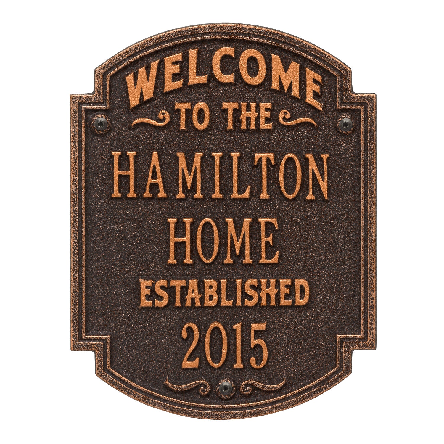 Heritage Welcome Anniversary Personalized Plaque