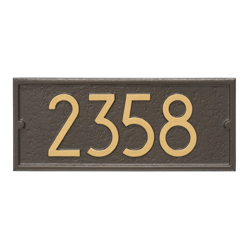 Modern Personalized Side Plaque