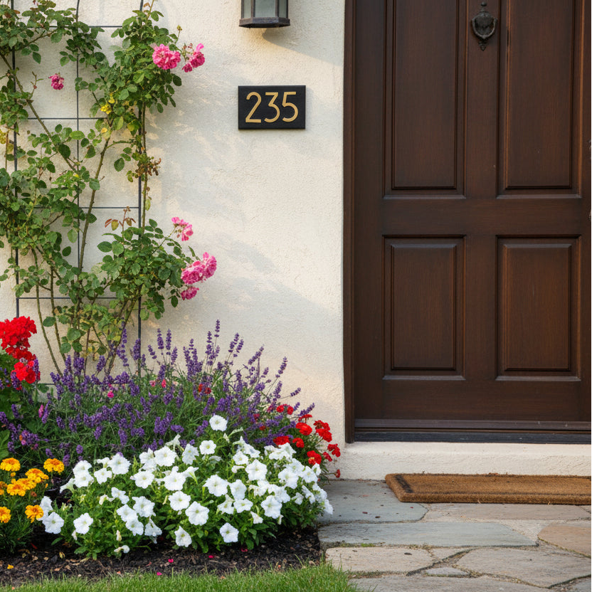 Modern Wall Mailbox Plaque