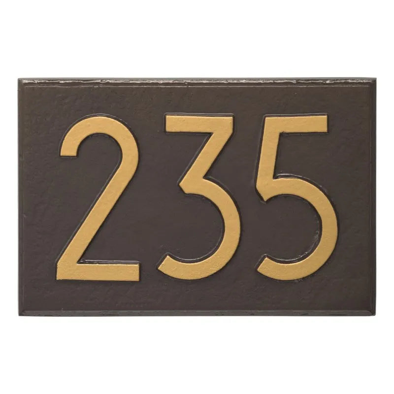 Modern Wall Mailbox Plaque