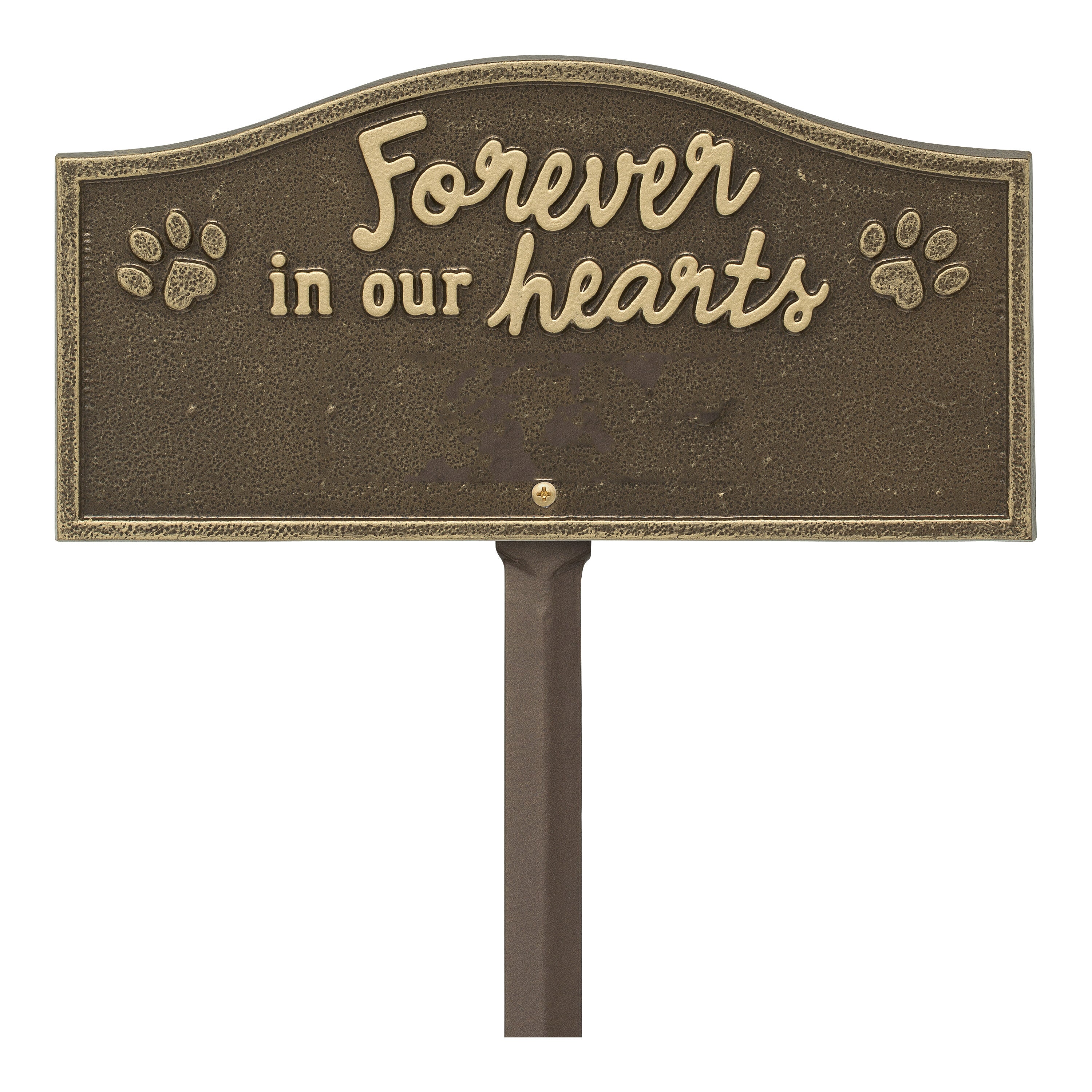 Forever in Our Hearts Personalized Pet Memorial Yard Sign