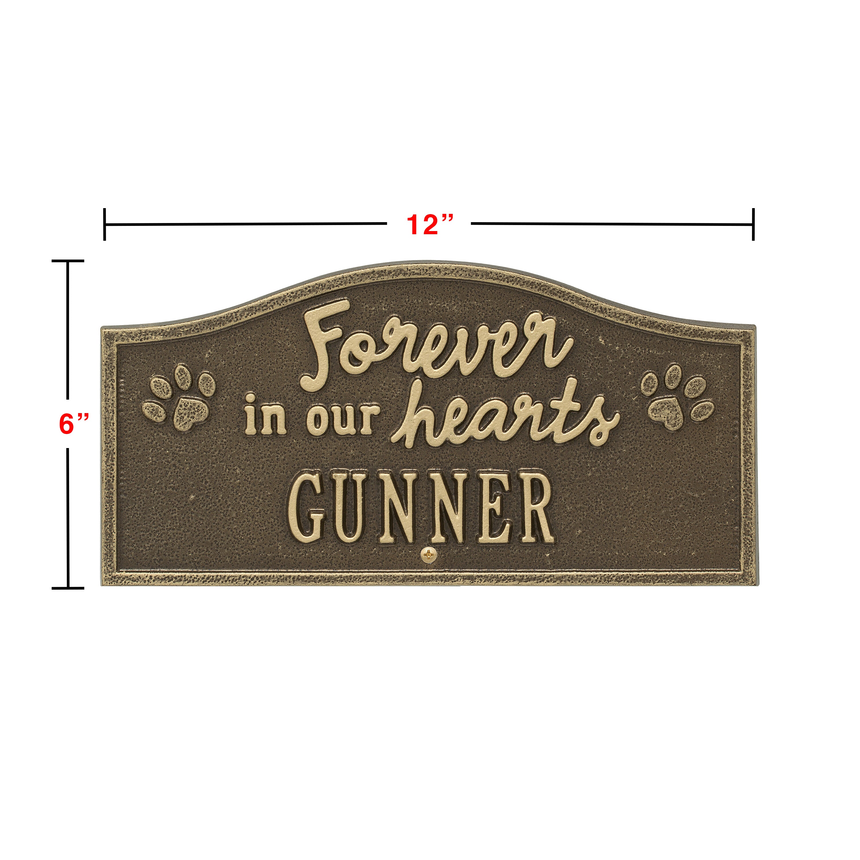 Forever in Our Hearts Personalized Pet Memorial Yard Sign