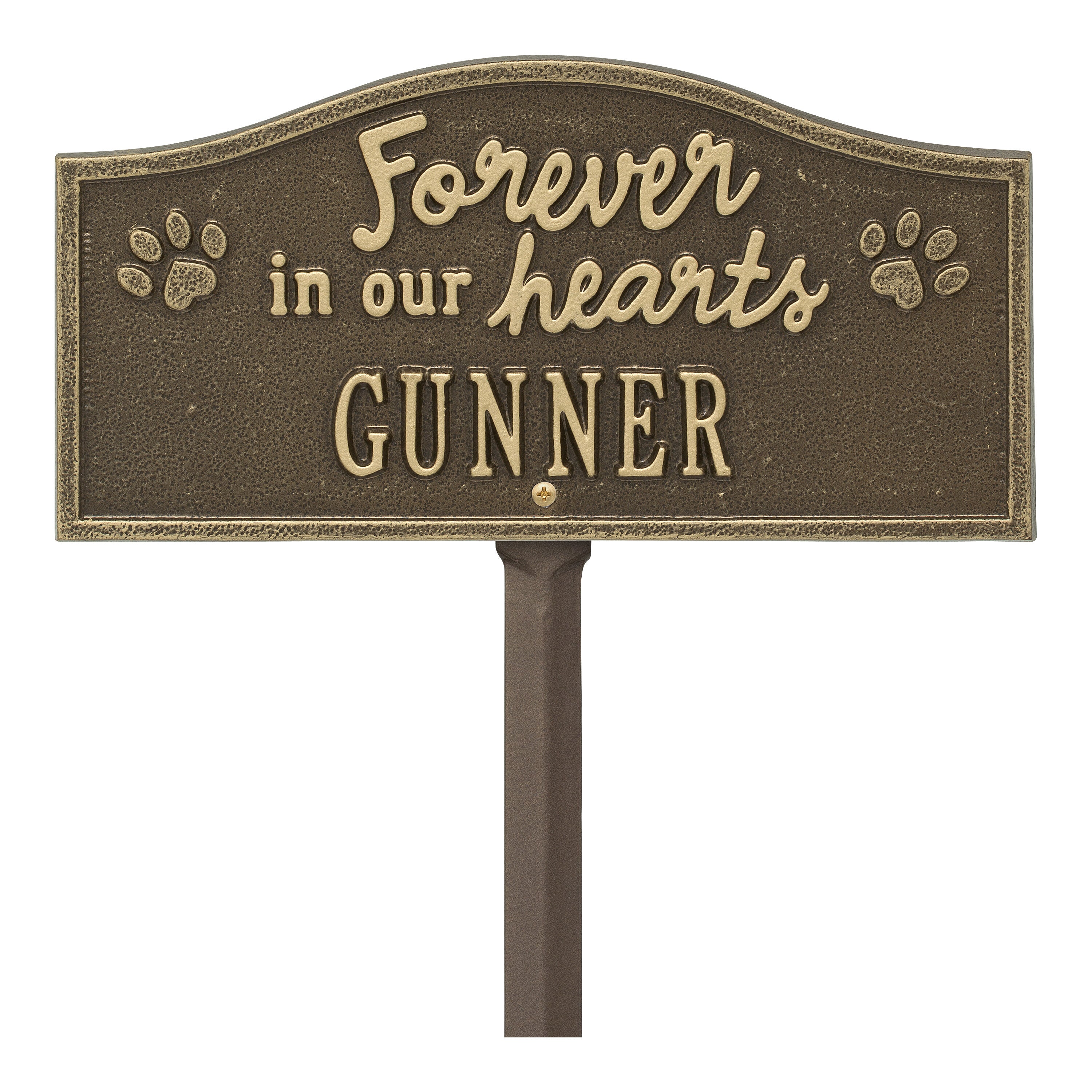 Forever in Our Hearts Personalized Pet Memorial Yard Sign