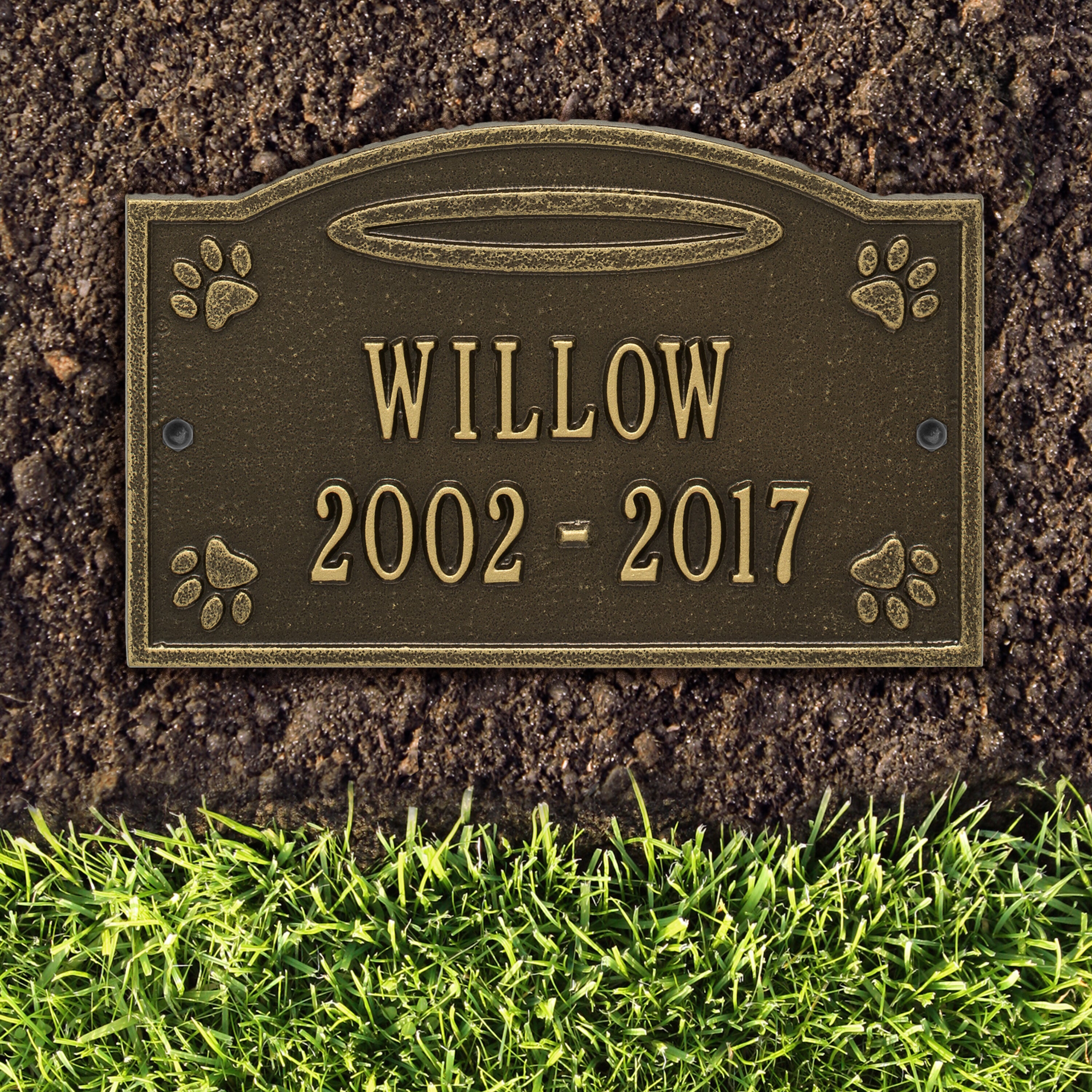 Angel in Heaven Pet Memorial Personalized Wall or Ground Plaque