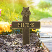 Kitten with Yarn Personalized Memorial Cross