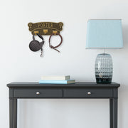 Dog Bone Personalized Wall Sign with Leash Hooks