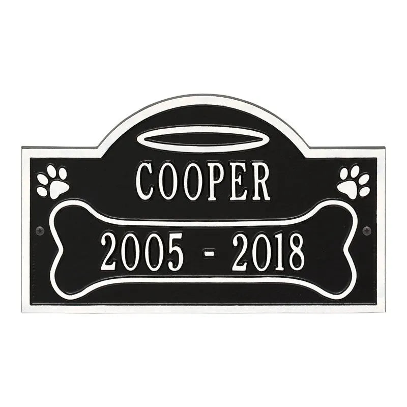All Dogs Go to Heaven Pet Memorial Personalized Wall or Ground Plaque