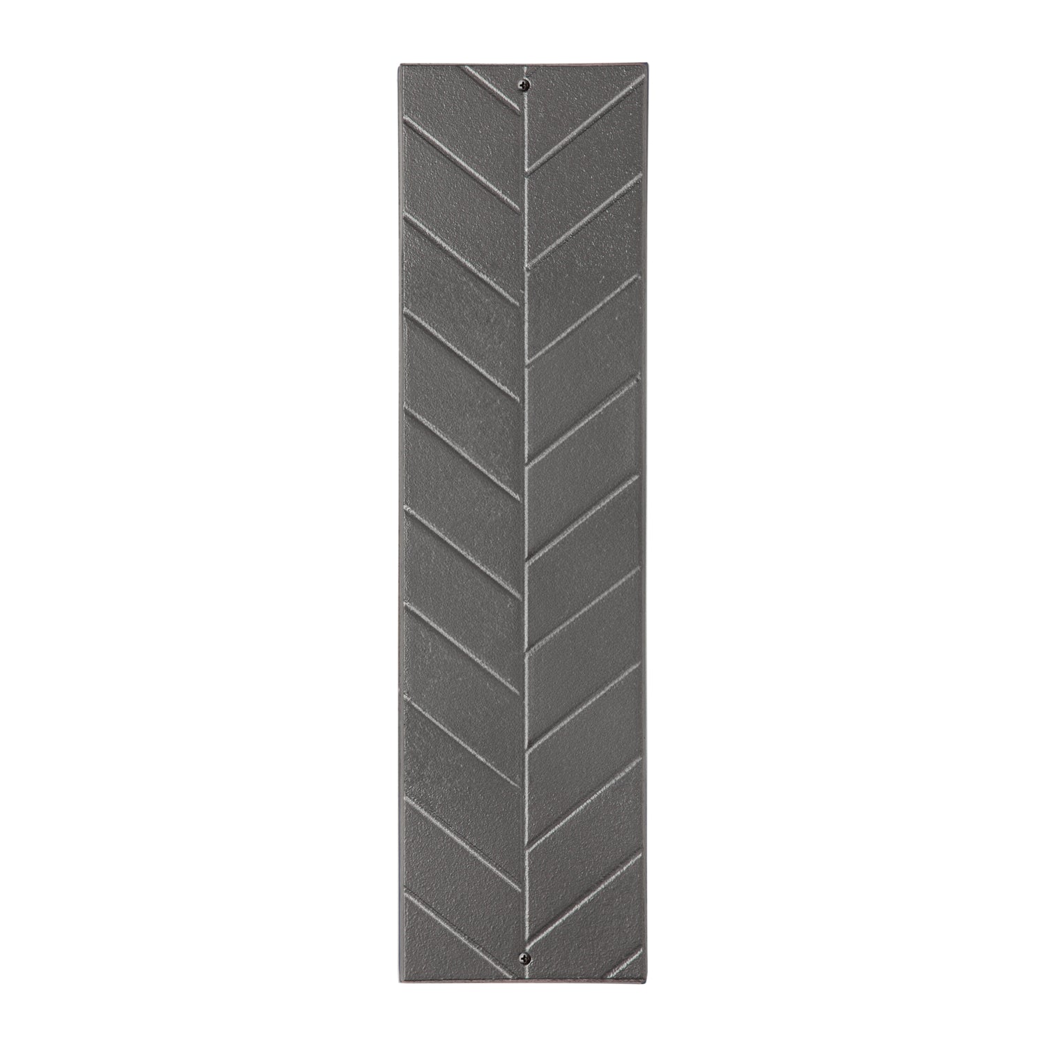 Modern Herringbone Vertical Plaque, Standard Wall 1-line