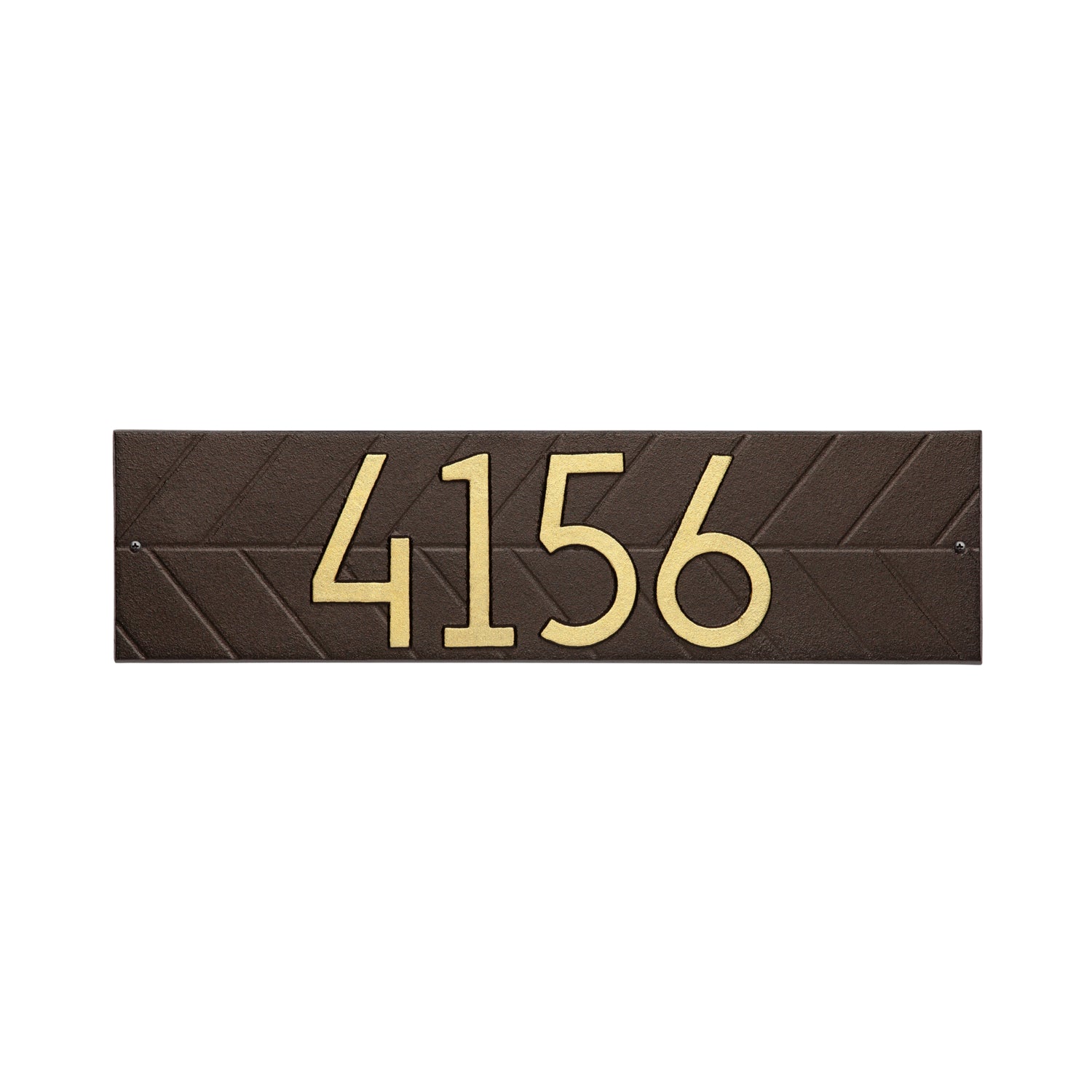 Modern Herringbone Horizontal Plaque, Standard Wall 1-line