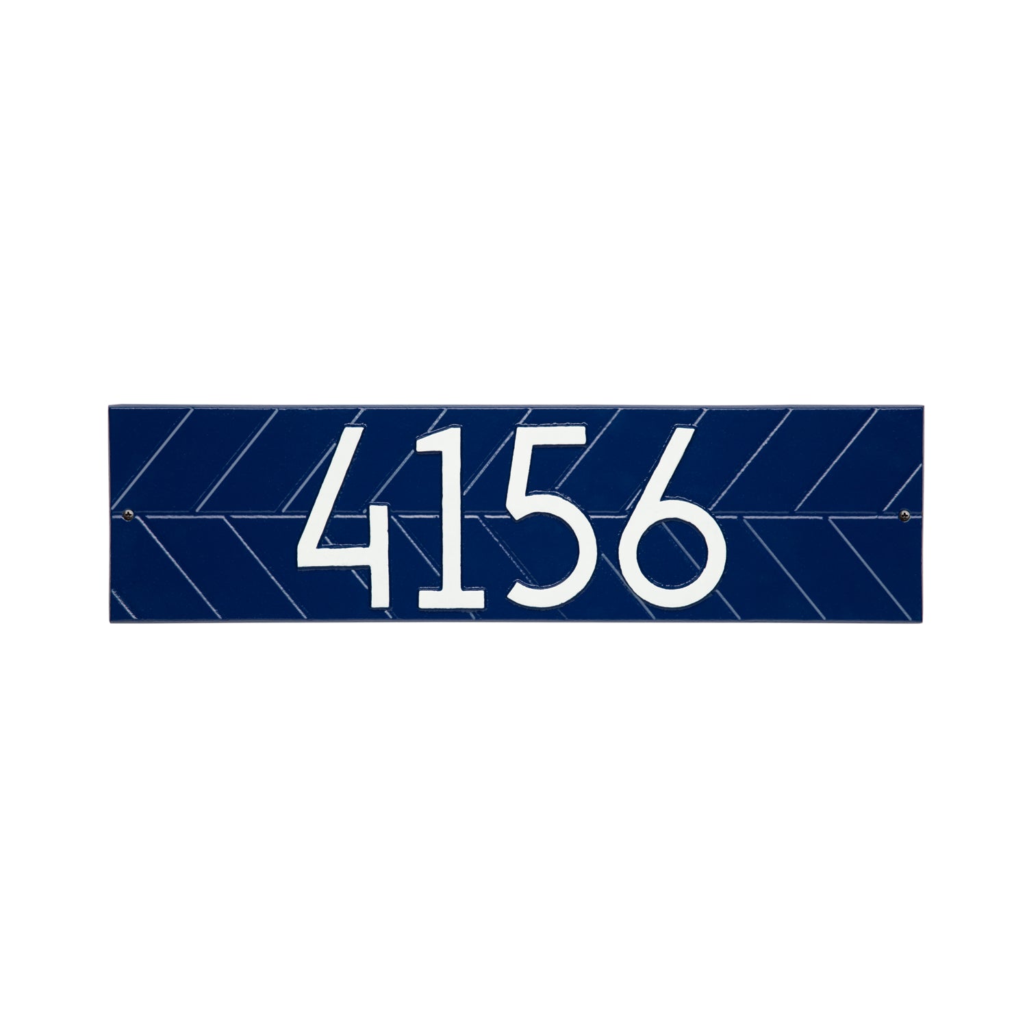 Modern Herringbone Horizontal Plaque, Standard Wall 1-line