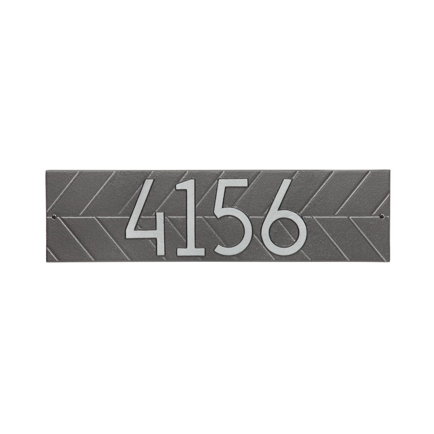 Modern Herringbone Horizontal Plaque, Standard Wall 1-line