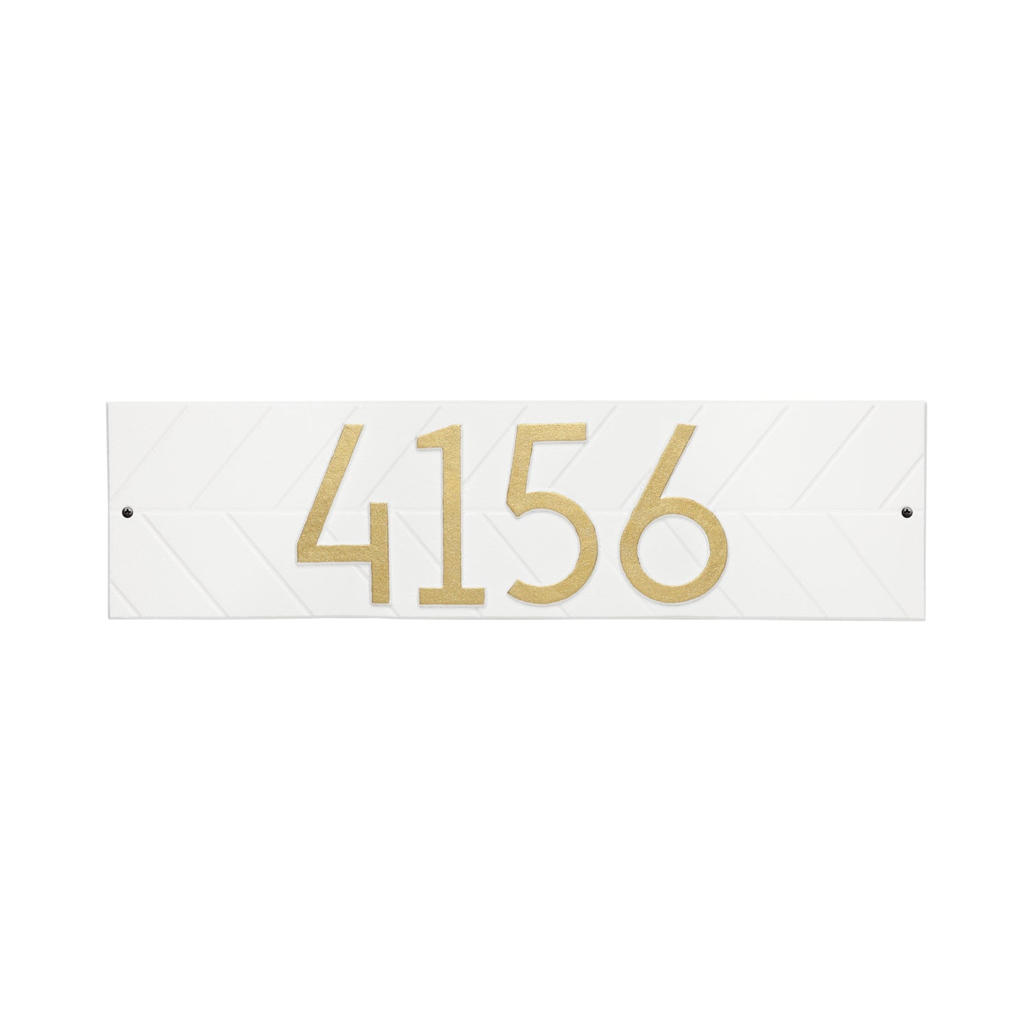 Modern Herringbone Horizontal Plaque, Standard Wall 1-line