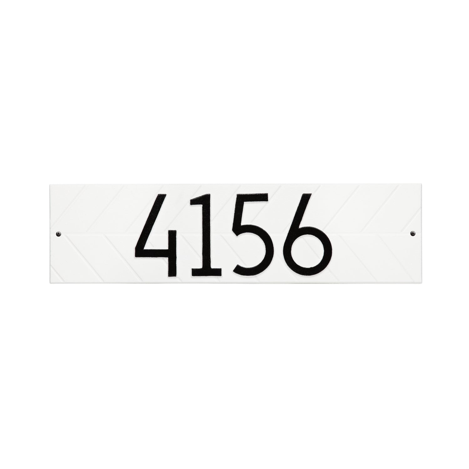 Modern Herringbone Horizontal Plaque, Standard Wall 1-line