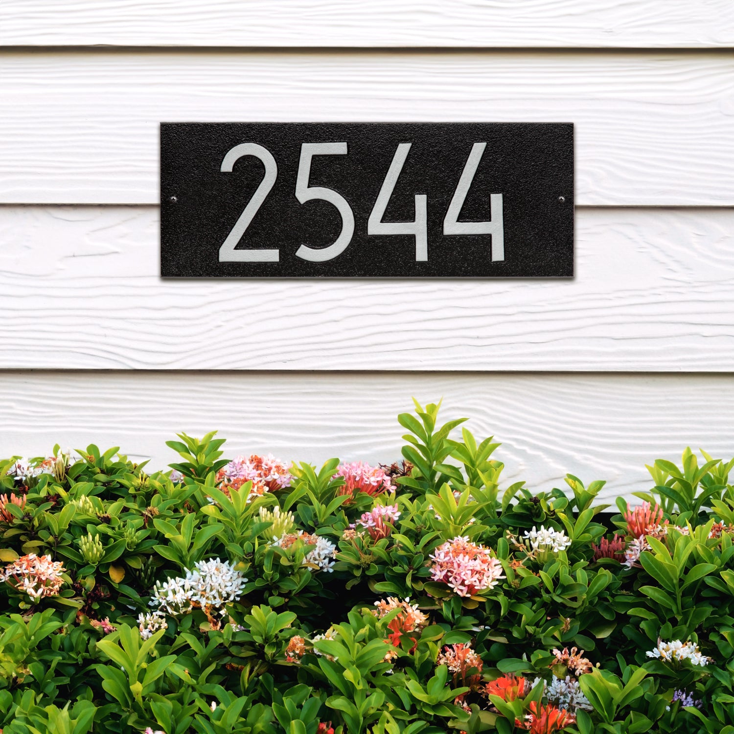Mid-Century Modern Rectangle Plaque, Standard Wall 1-line