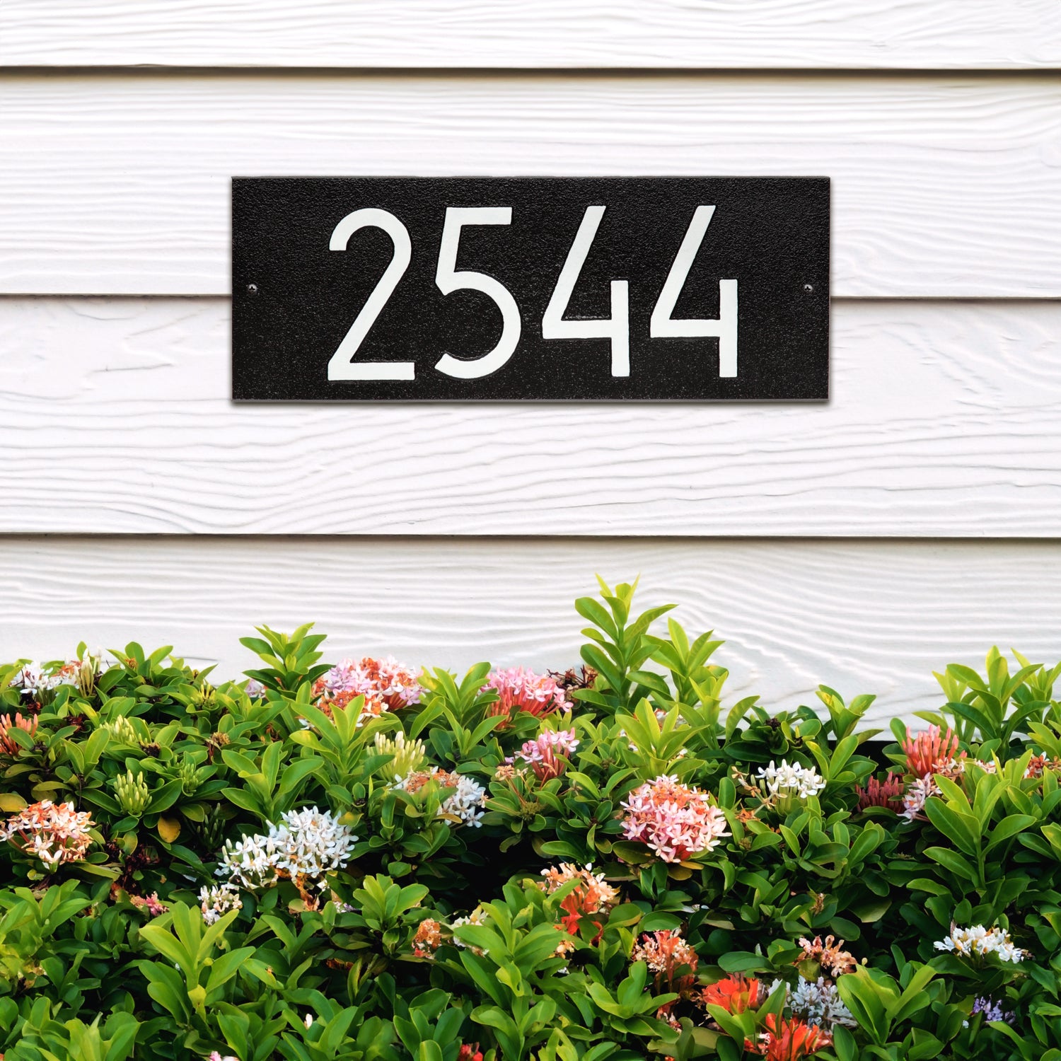Mid-Century Modern Rectangle Plaque, Standard Wall 1-line