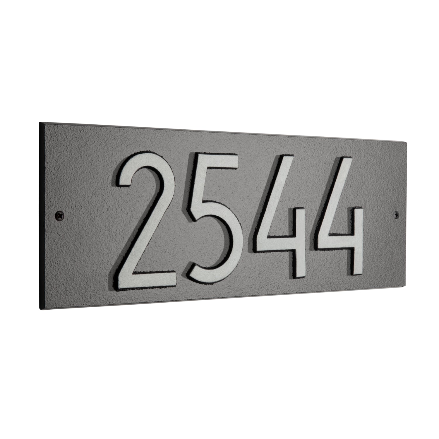 Mid-Century Modern Rectangle Plaque, Standard Wall 1-line