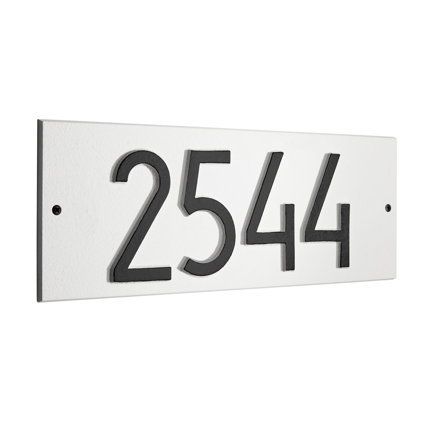 Mid-Century Modern Rectangle Plaque, Standard Wall 1-line