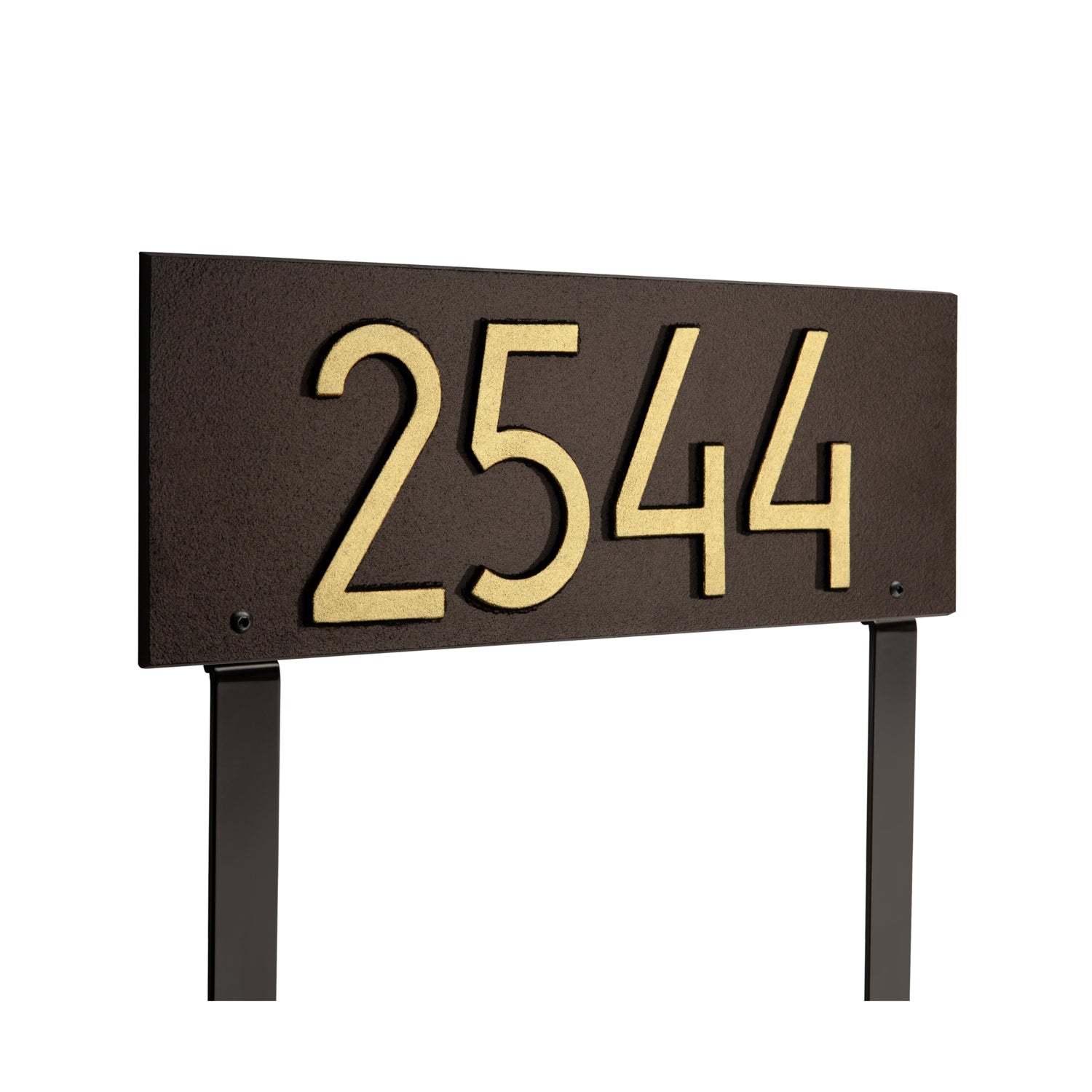 Mid-Century Modern Rectangle Plaque, Standard Lawn 1-line