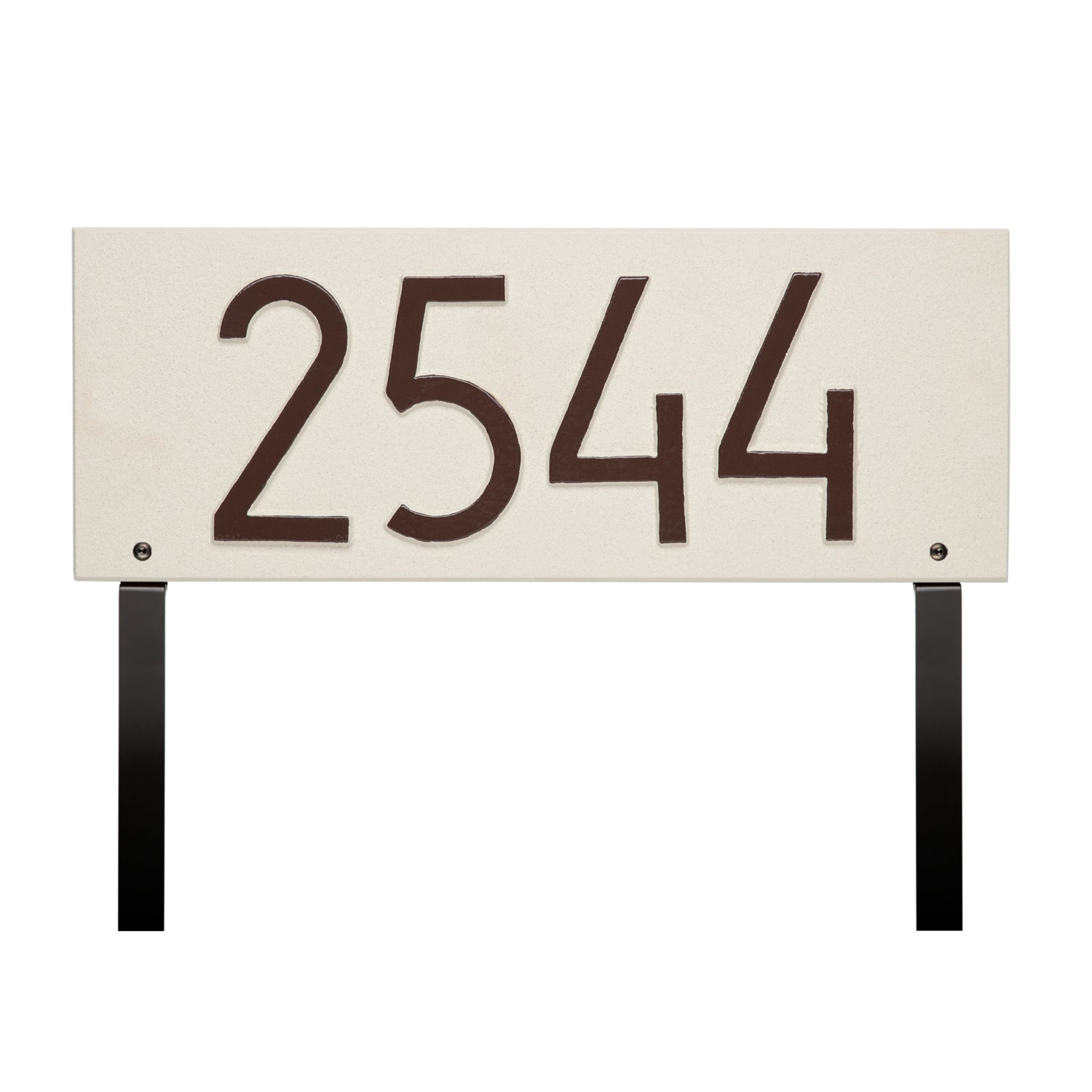 Mid-Century Modern Rectangle Plaque, Standard Lawn 1-line