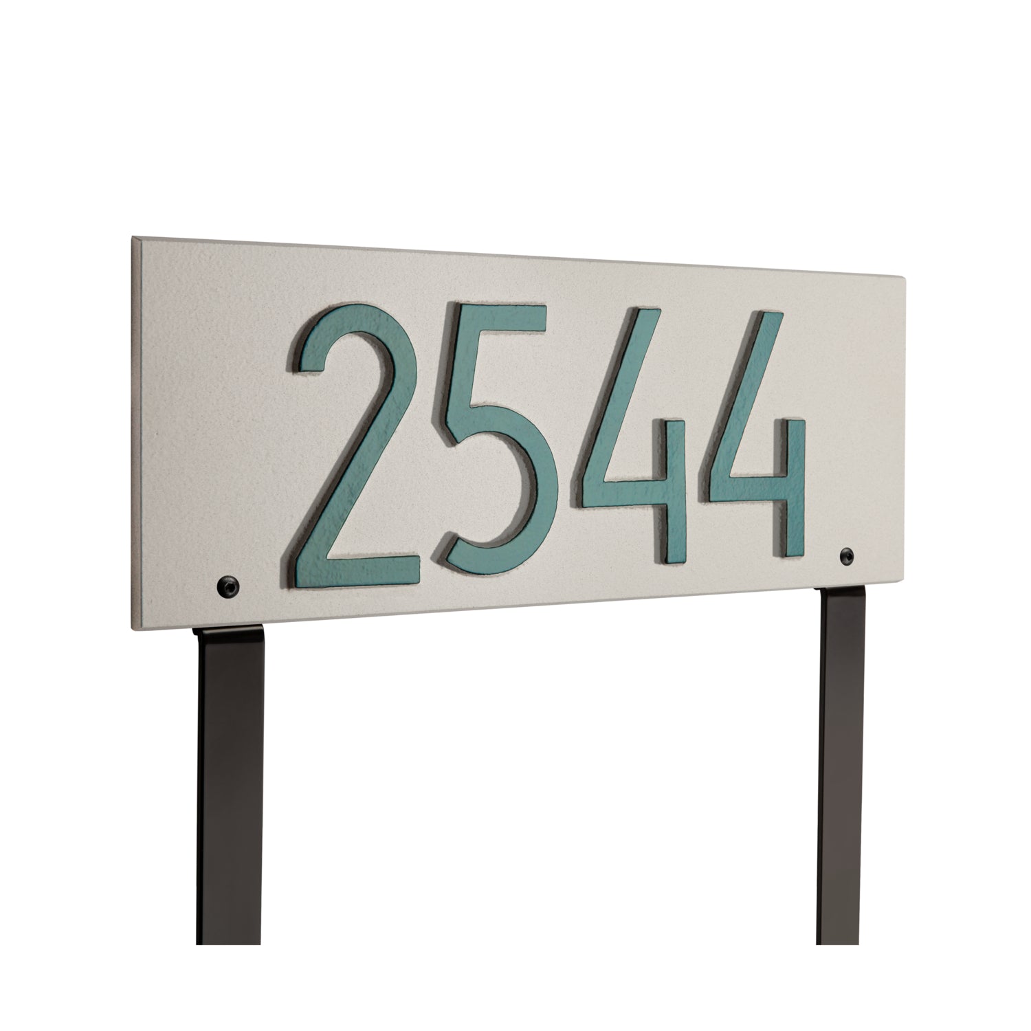 Mid-Century Modern Rectangle Plaque, Standard Lawn 1-line