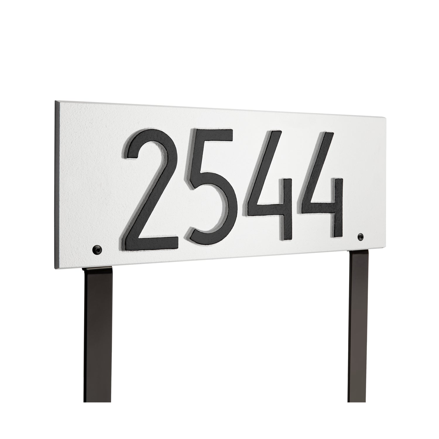 Mid-Century Modern Rectangle Plaque, Standard Lawn 1-line