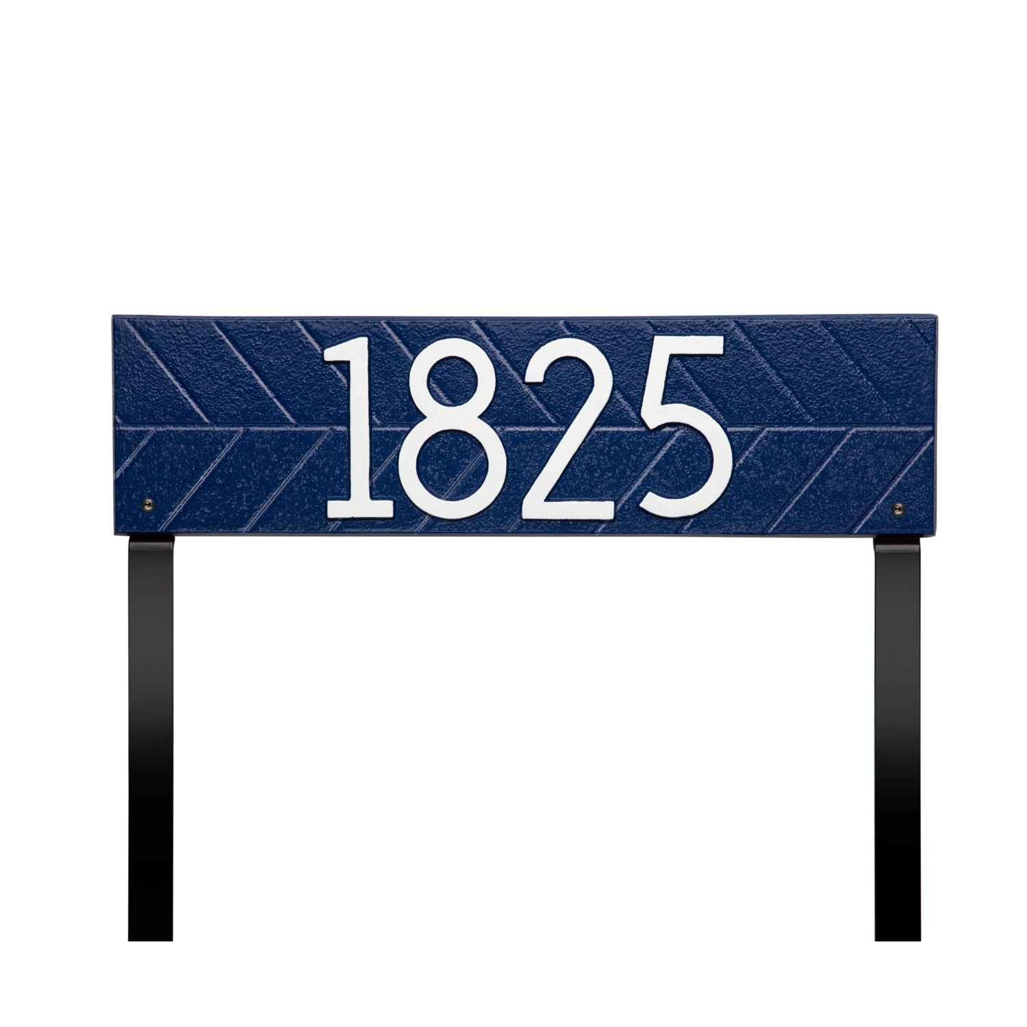 Herringbone Horizontal Plaque, Standard Lawn 1-line