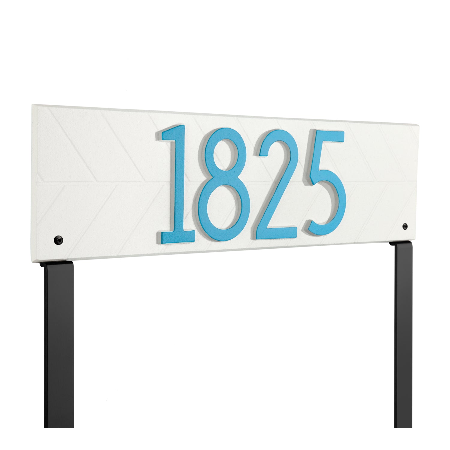 Herringbone Horizontal Plaque, Standard Lawn 1-line