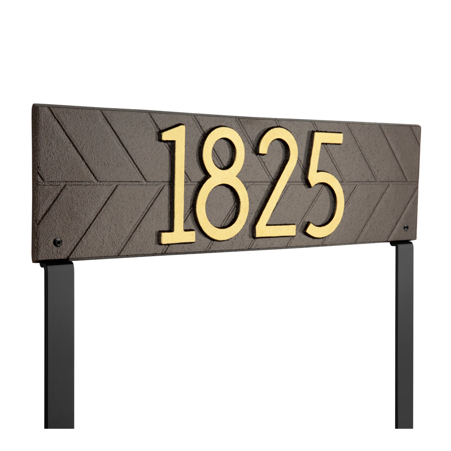 Herringbone Horizontal Plaque, Standard Lawn 1-line