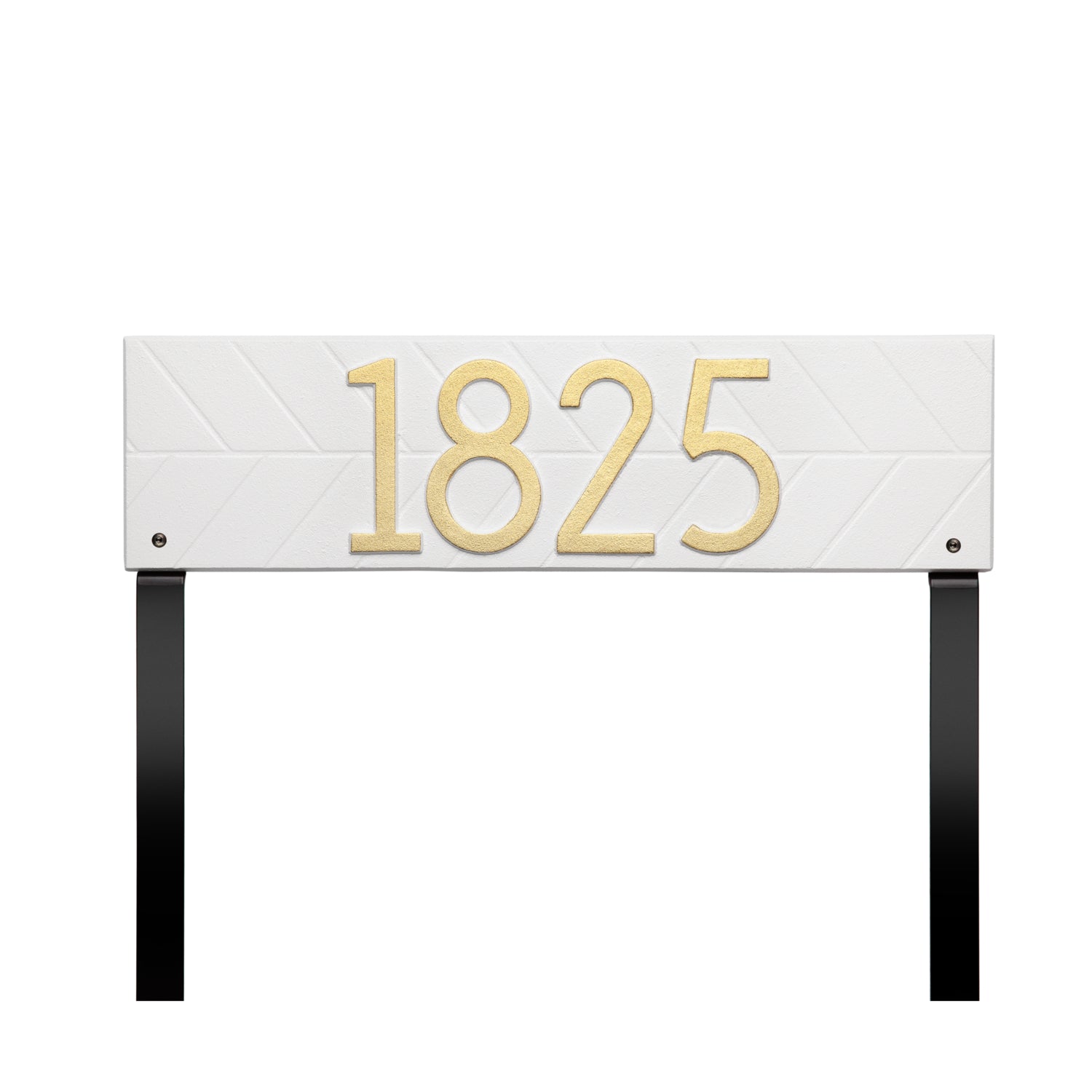 Herringbone Horizontal Plaque, Standard Lawn 1-line