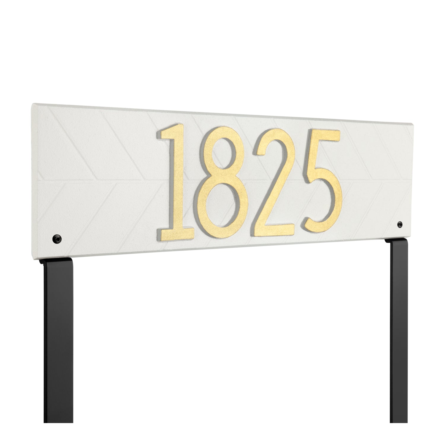 Herringbone Horizontal Plaque, Standard Lawn 1-line