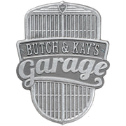 Car Grille Garage Plaque - Standard Wall - One Line