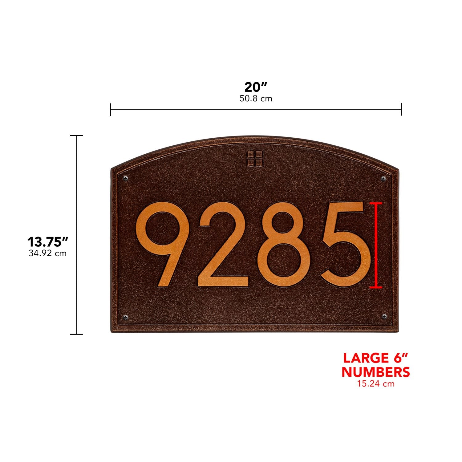 Cape Charles Modern Font Plaque - Estate Wall 1-line