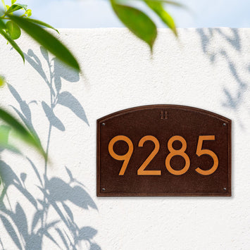 Cape Charles Modern Font Plaque - Estate Wall 1-line