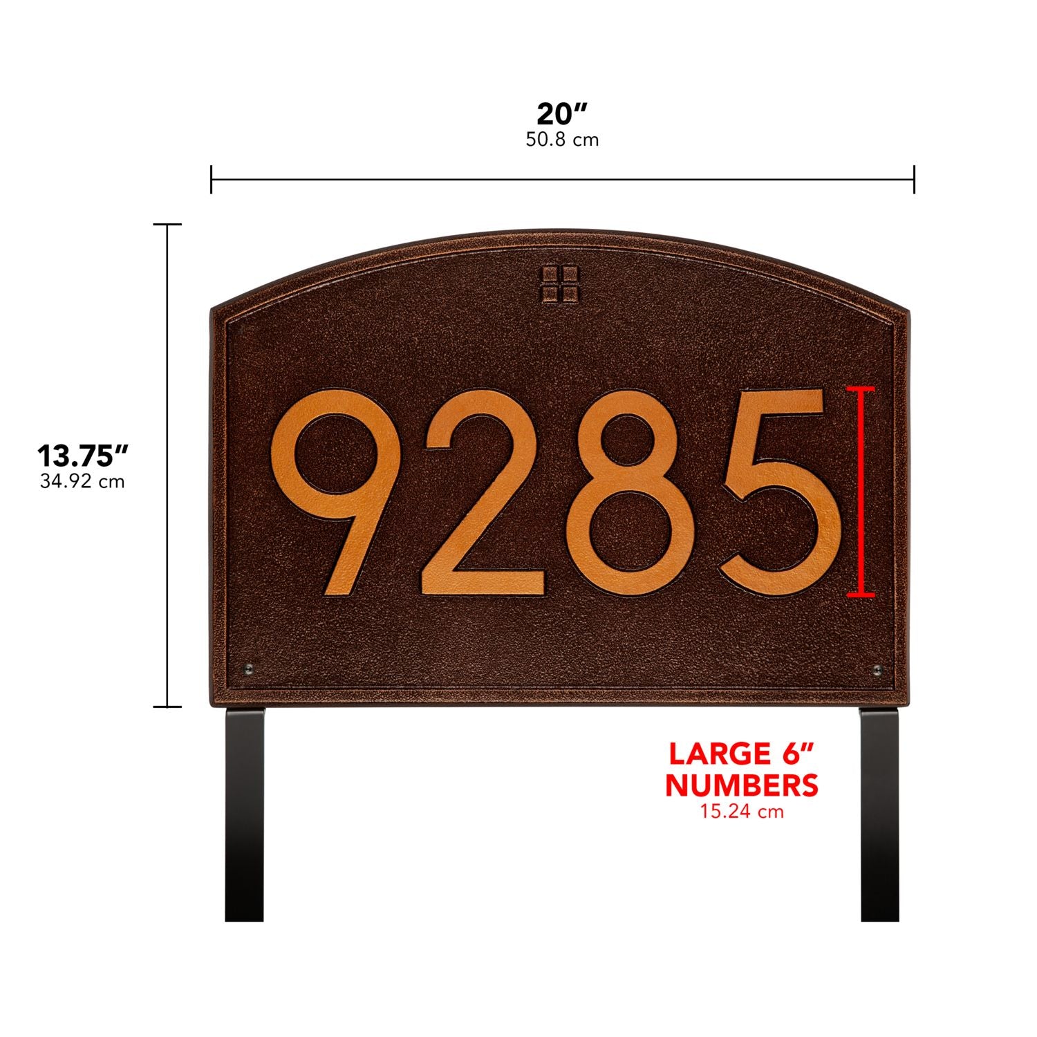 Cape Charles Modern Font Plaque - Estate Lawn 1-line