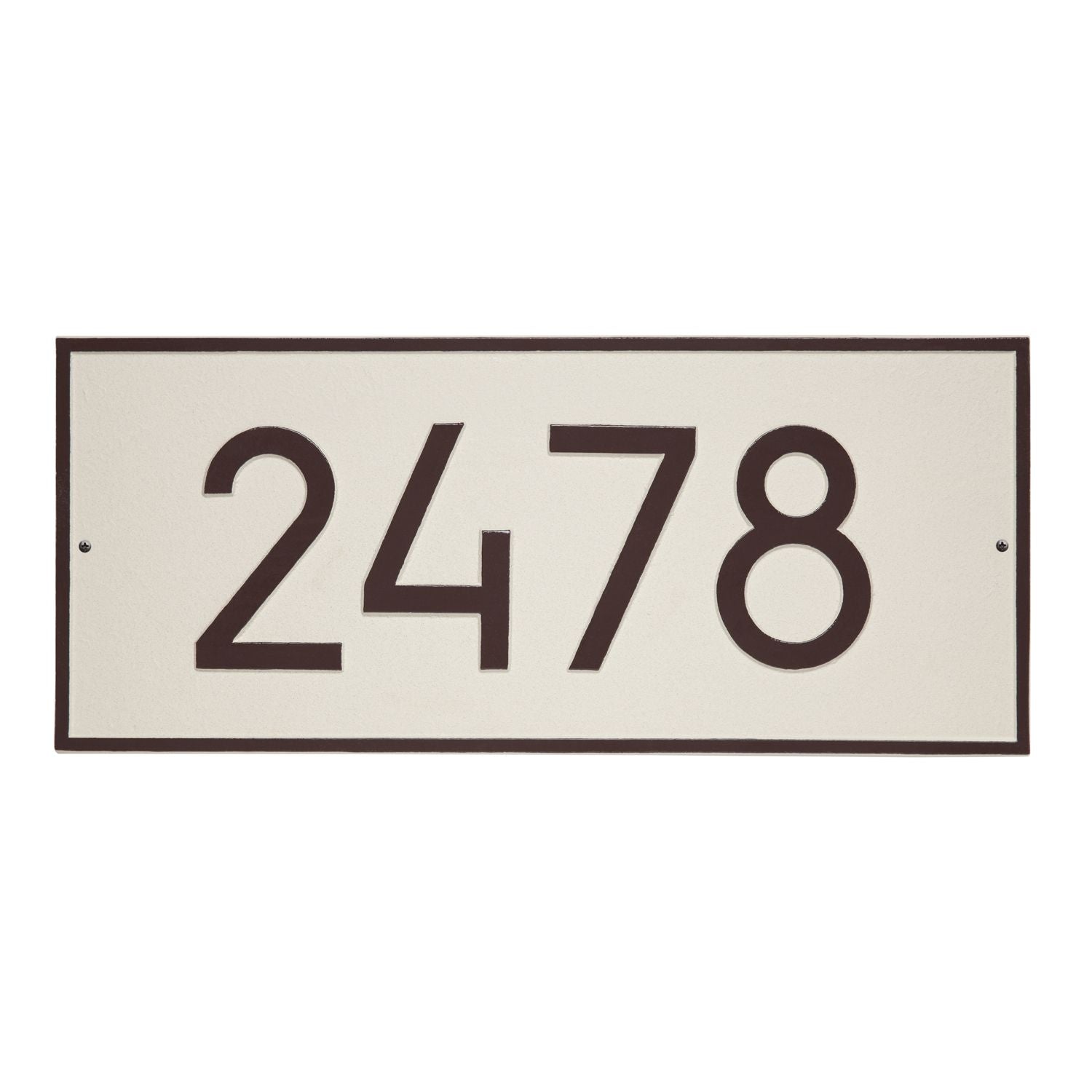 Hartford Rectangle 6in. Modern Font Plaque - Estate Wall 1-line