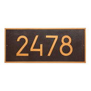 Hartford Rectangle 6in. Modern Font Plaque - Estate Wall 1-line
