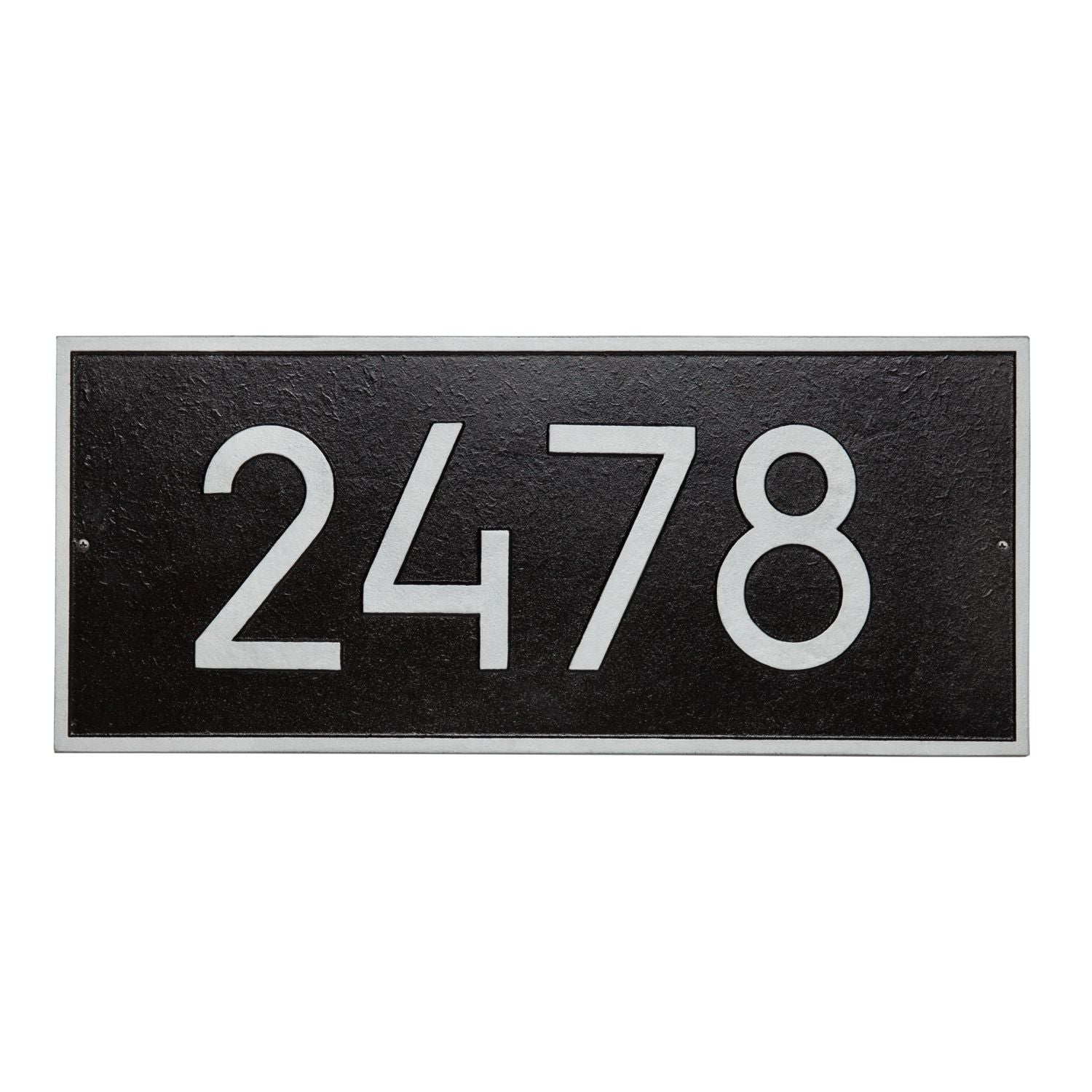 Hartford Rectangle 6in. Modern Font Plaque - Estate Wall 1-line