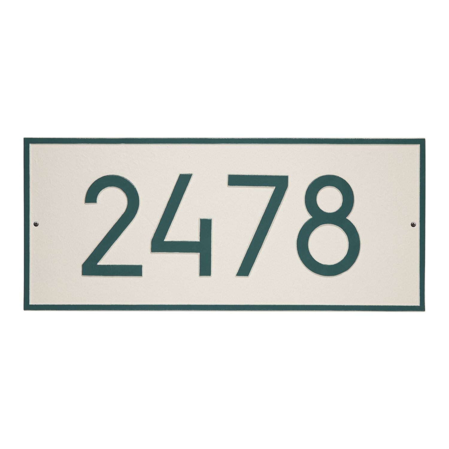 Hartford Rectangle 6in. Modern Font Plaque - Estate Wall 1-line