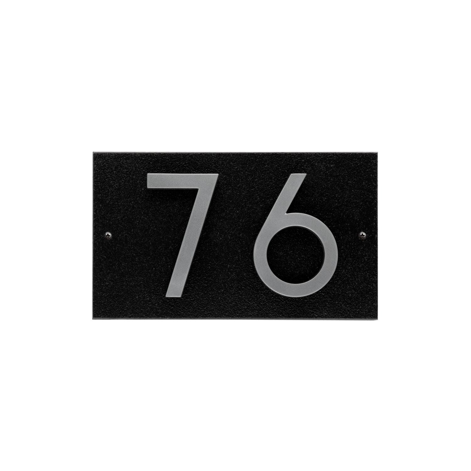 Modern Floating Standoff Plaque - 2 Number Horizontal