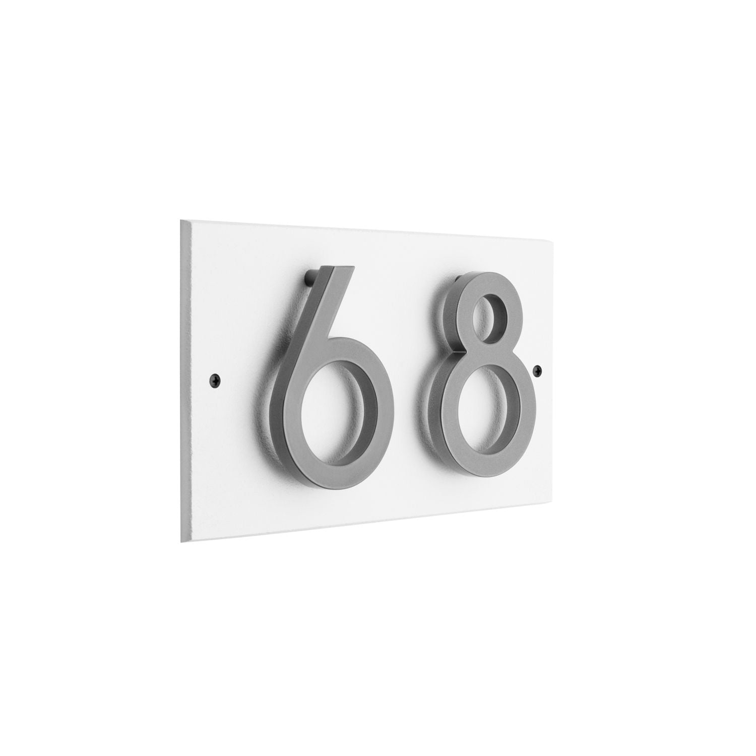Modern Floating Standoff Plaque - 2 Number Horizontal
