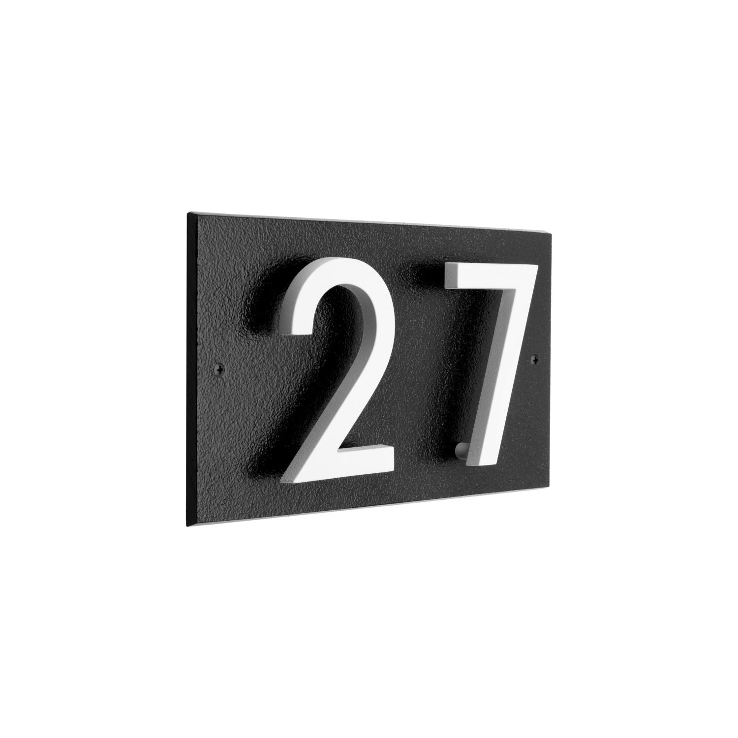 Modern Floating Standoff Plaque - 2 Number Horizontal