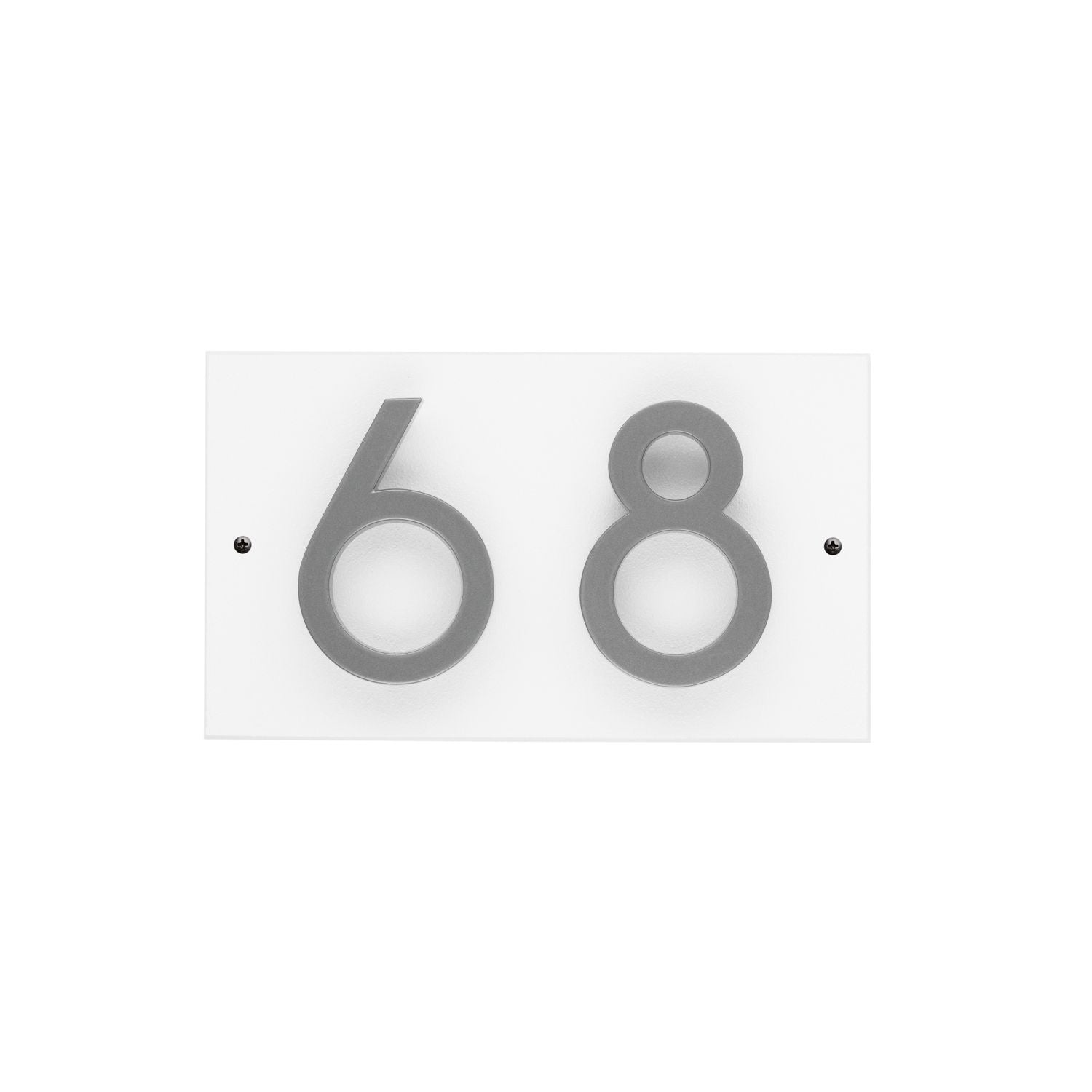 Modern Floating Standoff Plaque - 2 Number Horizontal