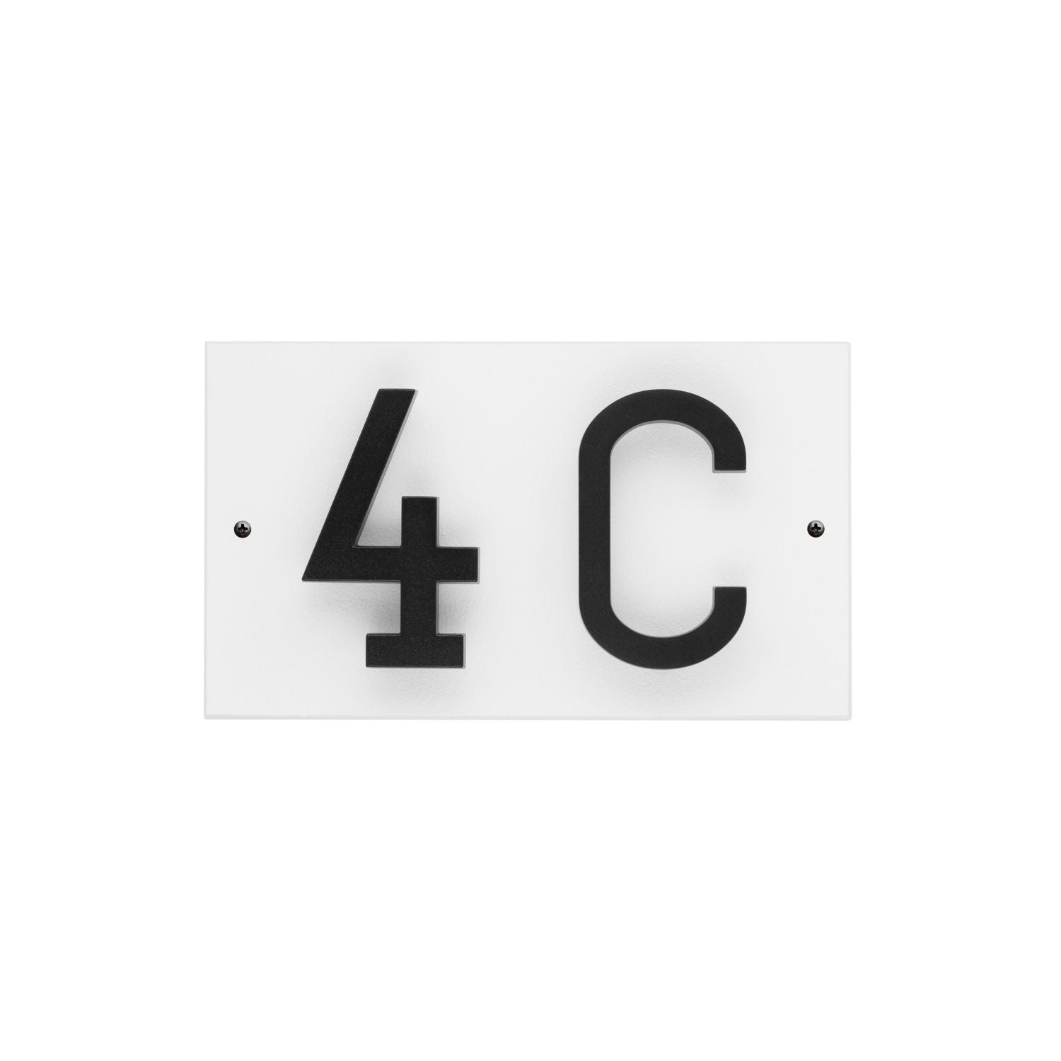 Modern Floating Standoff Plaque - 2 Number Horizontal
